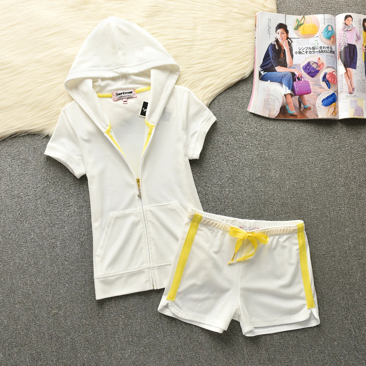 Velvet Velour Shorts Tracksuit Two Piece Sets Women Outfit Short Sleeve Top and Short Sets Elegant Women's Sets