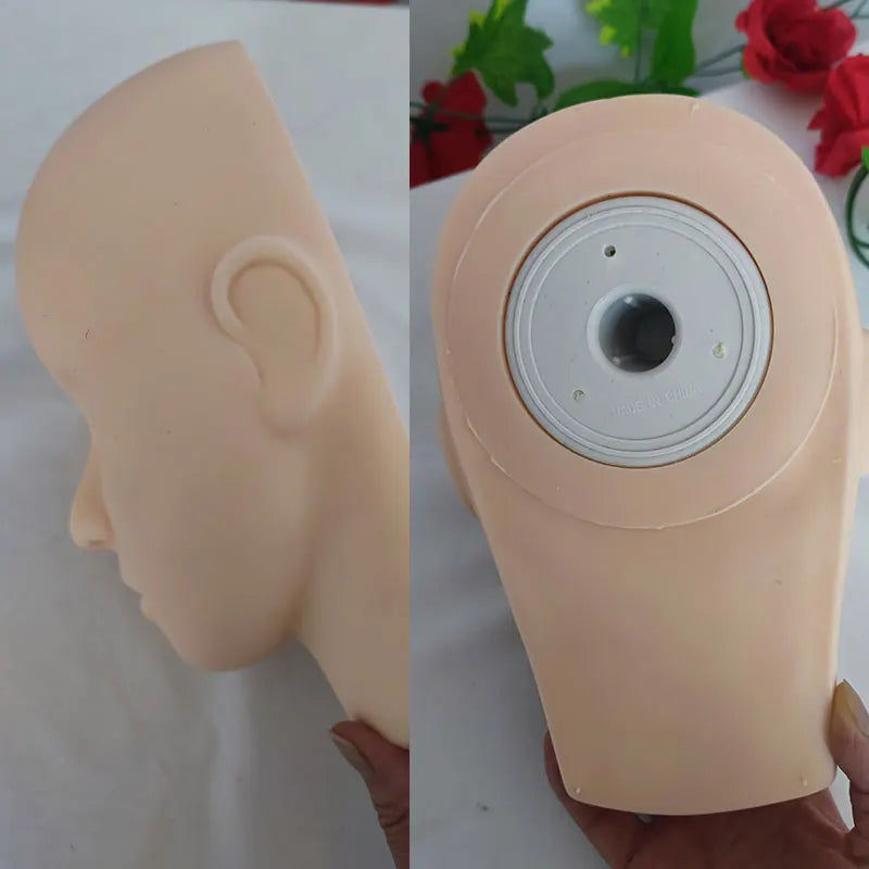Mannequin Flat Head Practice Make Up Eye Lashes Eyelash Extensions Practice Training Head Manikin Cosmetology Mannequin FaceHead